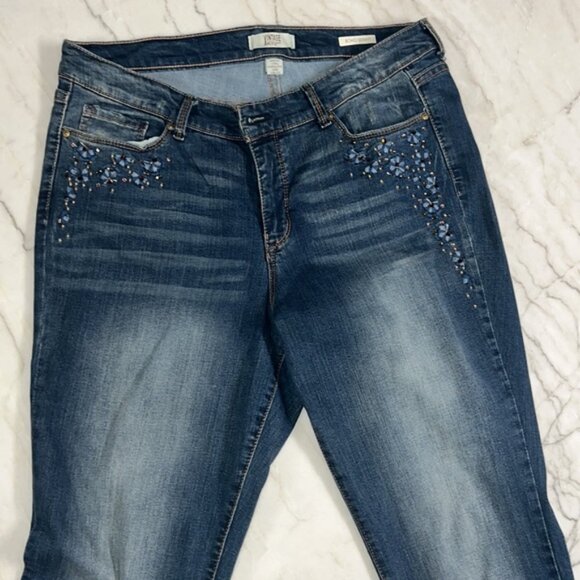 Vintage America, blues, BoHo skinny jeans, women’s size 14R/32 - Picture 2 of 7